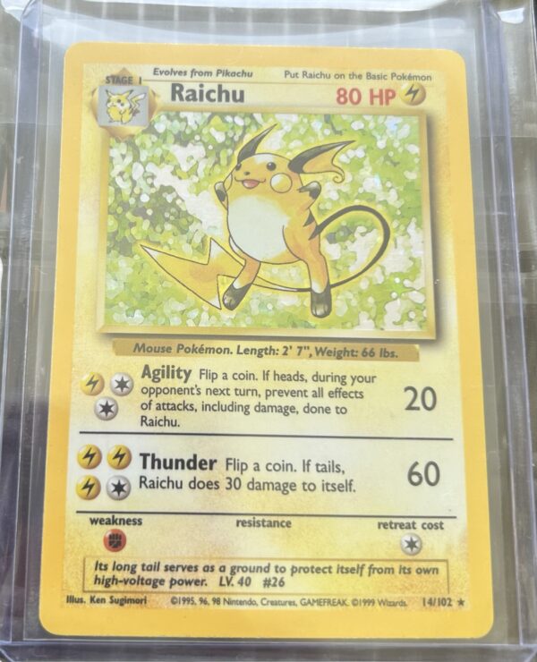 Raichu Holo – Base Set Unlimited 14/102 (LP)
