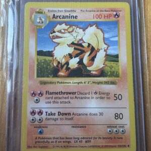 Arcanine #23/102 – Shadowless Base Set Pokémon Card (1999 WOTC)