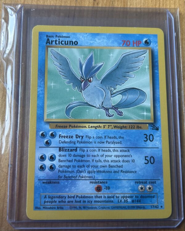 Articuno #17/62 – Non-Holo Jungle Set (WOTC 1999) Pokémon Card