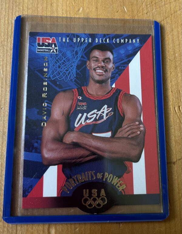 David Robinson — 1996 Upper Deck USA Basketball Portraits of Power #56 — San Antonio Spurs
