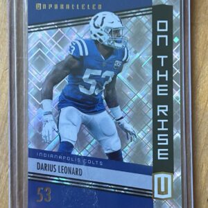 Darius Leonard (Shaquille Leonard) — 2019 Panini Unparalleled “On the Rise” #OTR-DL — Indianapolis Colts