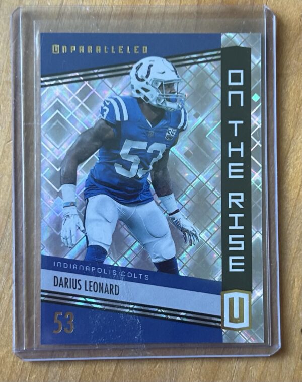 Darius Leonard (Shaquille Leonard) — 2019 Panini Unparalleled “On the Rise” #OTR-DL — Indianapolis Colts