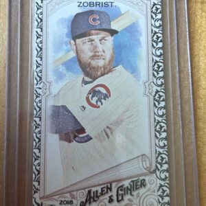 Ben Zobrist — 2018 Topps Allen & Ginter Mini Black Border #165 — Chicago Cubs