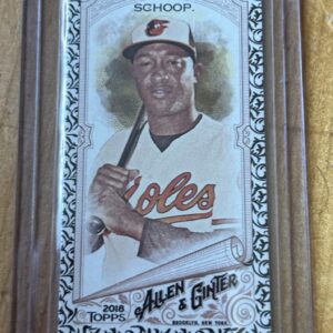 Jonathan Schoop — 2018 Topps Allen & Ginter Mini Black Border #217 — Baltimore Orioles