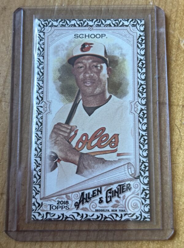 Jonathan Schoop — 2018 Topps Allen & Ginter Mini Black Border #217 — Baltimore Orioles
