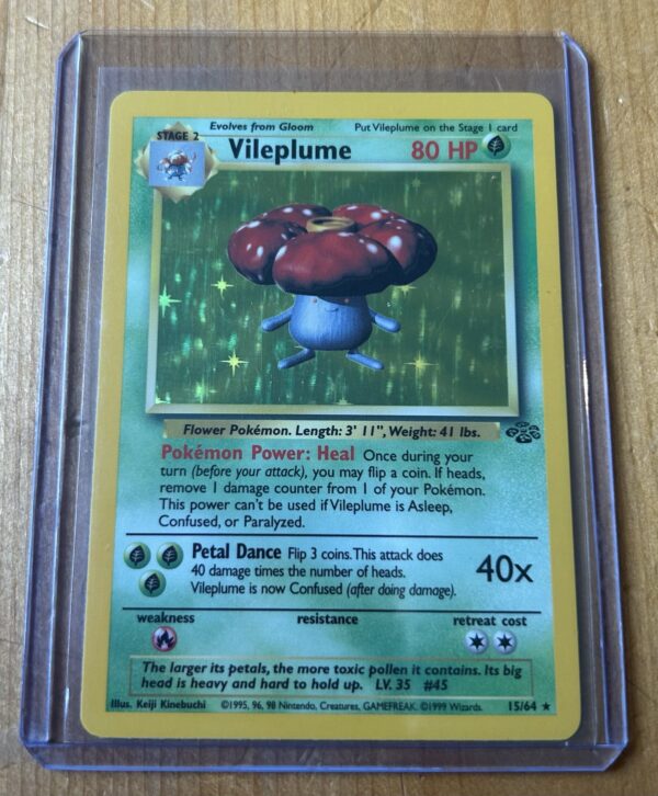 Vileplume Holo — Pokémon Jungle #15/64 — Vintage WOTC Card