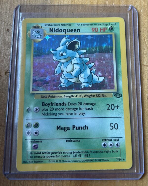Nidoqueen Holo — Pokémon Jungle #7/64 — Vintage WOTC Card