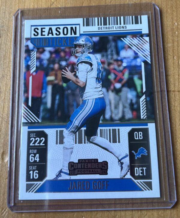 2024 Panini Contenders Football Jared Goff Season Ticket