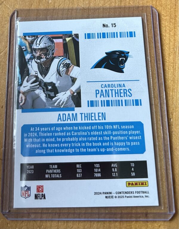 2024 Panini Contenders Football Adam Thielen Season Ticket - Image 2