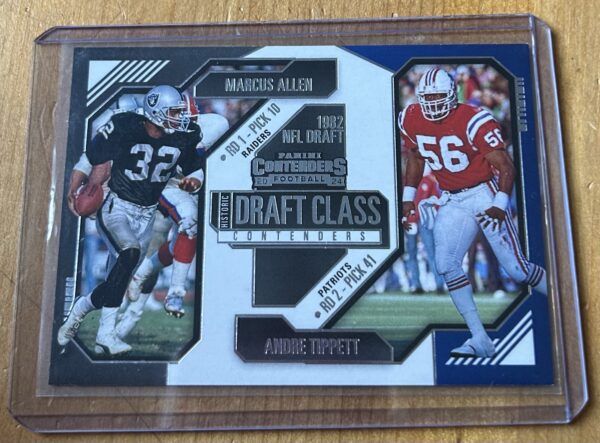 Marcus Allen / Andre Tippett 2024 Panini Contenders Historic Draft Class 1982