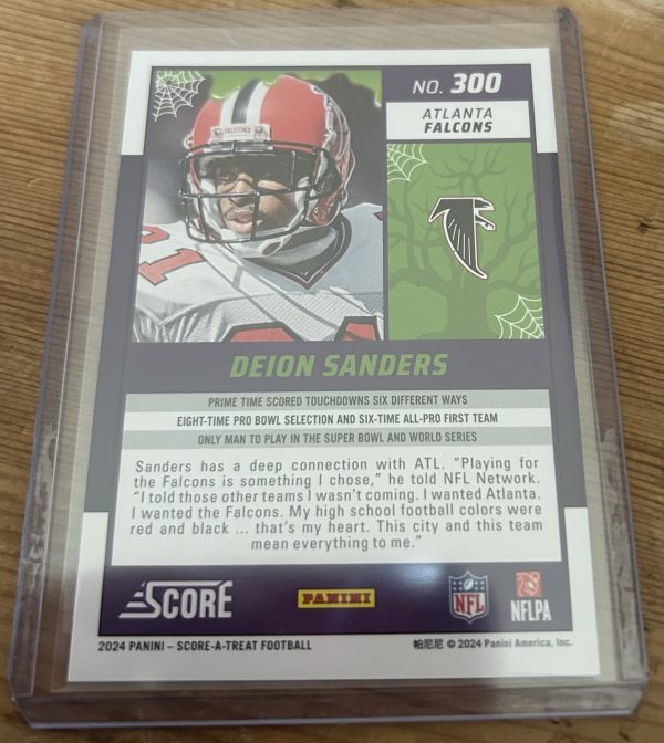 Deion Sanders 2024 Score “A Treat” Green Bats - Image 2