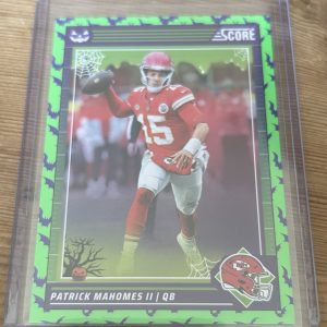 Patrick Mahomes 2024 Score A Treat Green Bats
