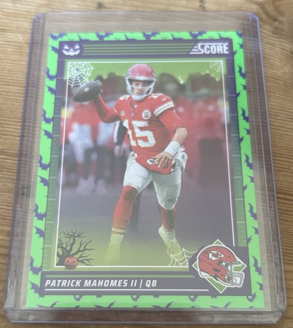 Patrick Mahomes 2024 Score A Treat Green Bats