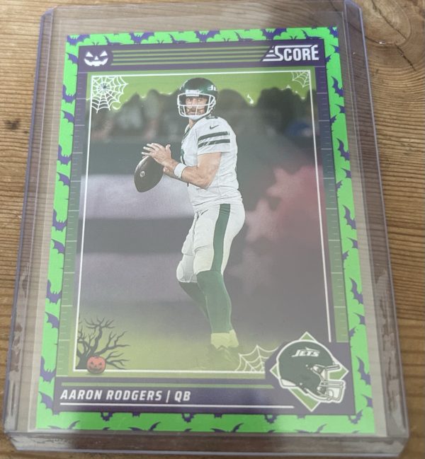 Aaron Rodgers 2024 Score A Treat Green Bats
