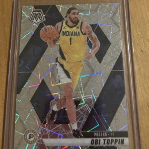 Obi Toppin 2024-25 Mosaic Silver Laser Prizm Indiana Pacers #4