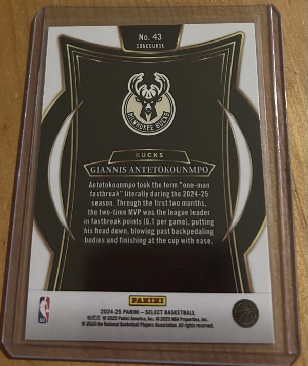 Giannis Antetokounmpo 2024-25 Select Concourse #43 - Image 2
