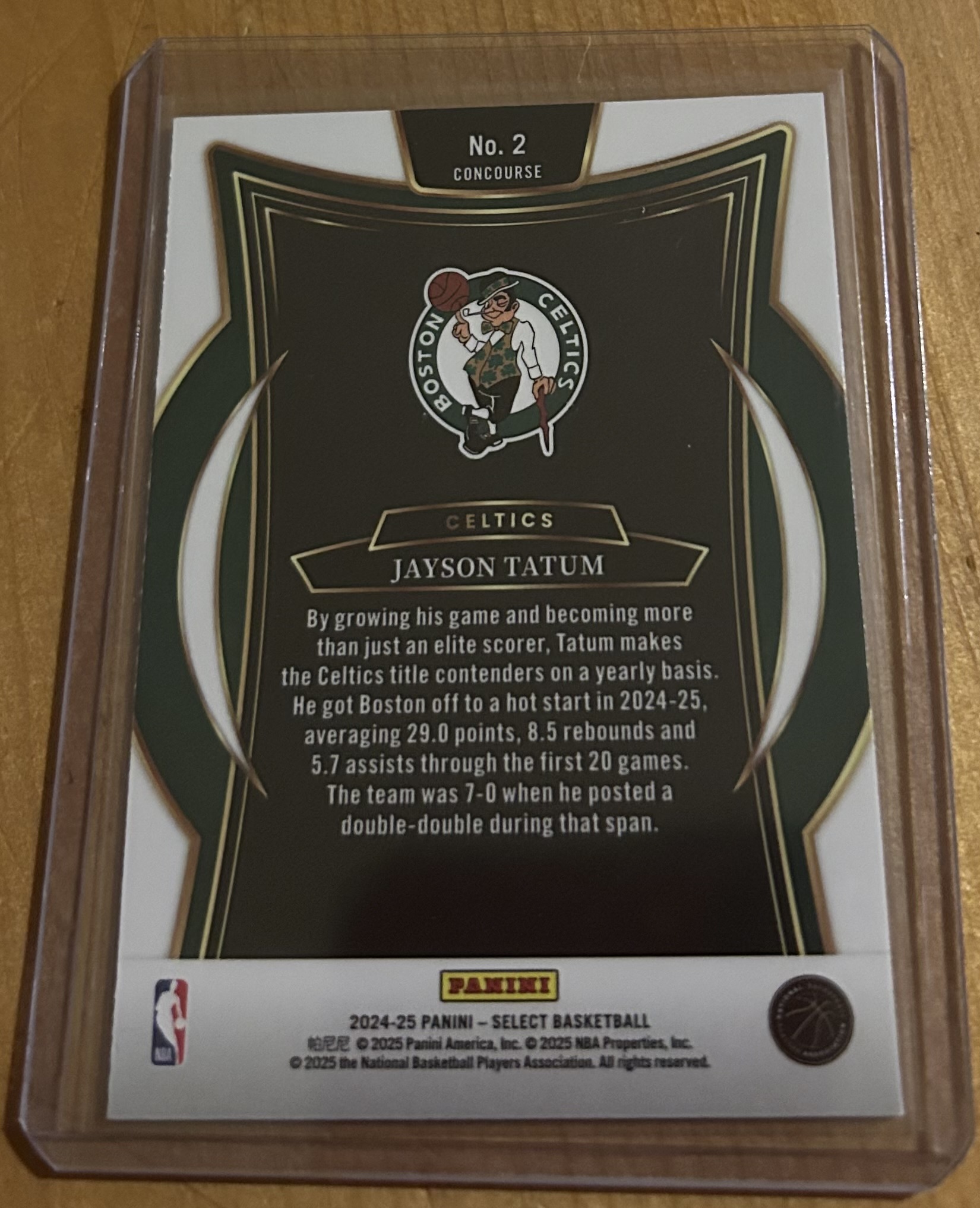 Jayson Tatum 2024-25 Select Concourse #2 - Image 2