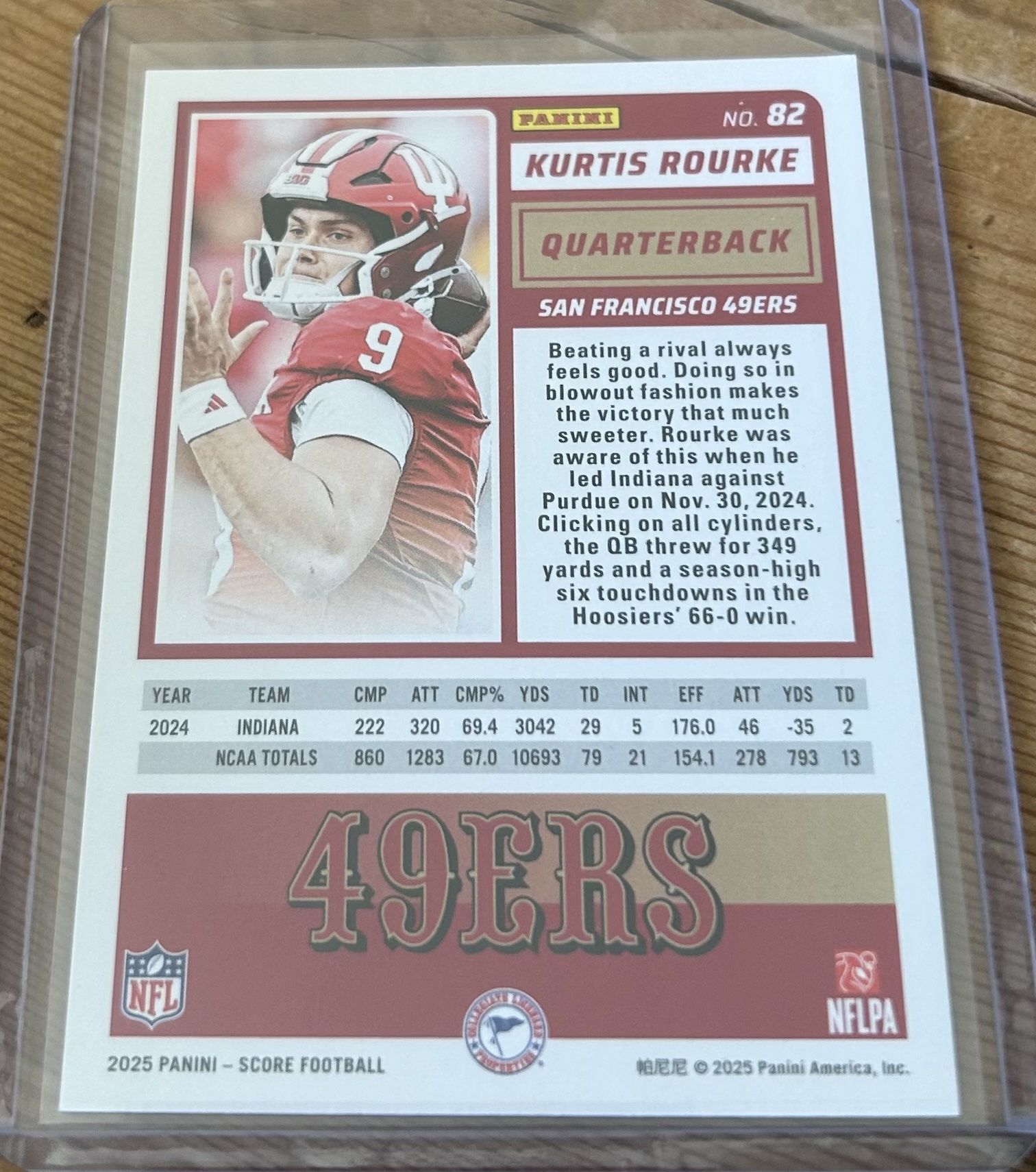 Kurtis Rourke 2025 Score-a-Treat Rookie #82 - Image 2