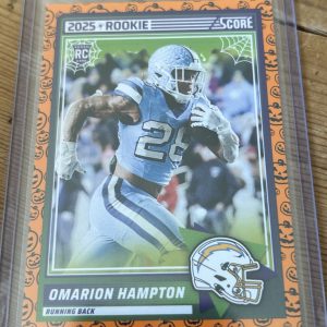 Omarion Hampton 2025 Score-a-Treat Rookie #37 – Orange Pumpkins