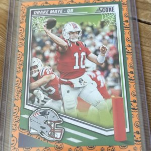 Drake Maye 2025 Score-a-Treat #27 – Orange Pumpkins