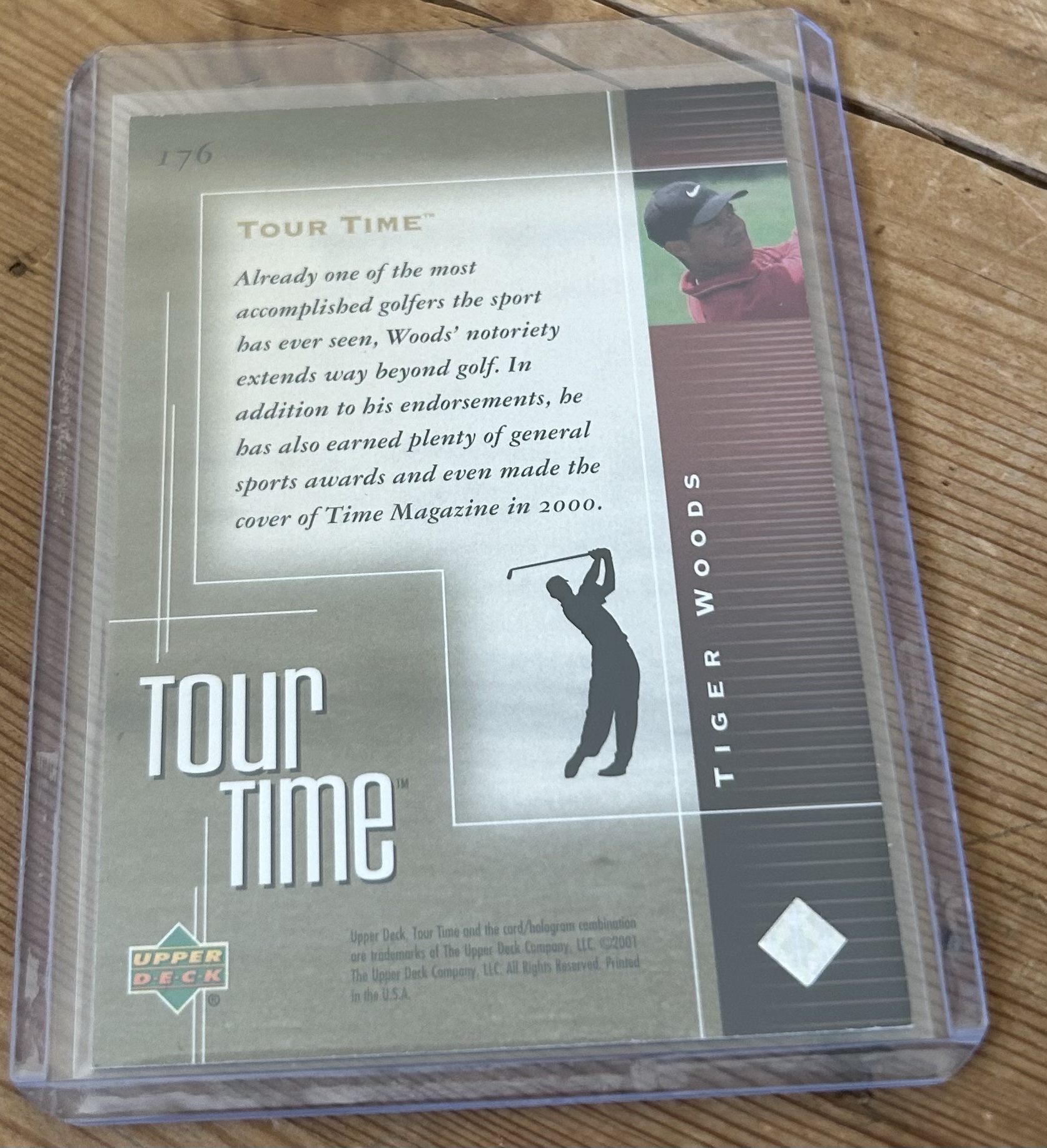 Tiger Woods 2001 Upper Deck Tour Time #176 - Image 2